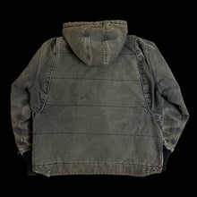 Load image into Gallery viewer, vintage carhartt hooded sunfaded paneled zip up jacket
