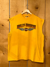 Load image into Gallery viewer, 2012 harley glacier montana tank top gold
