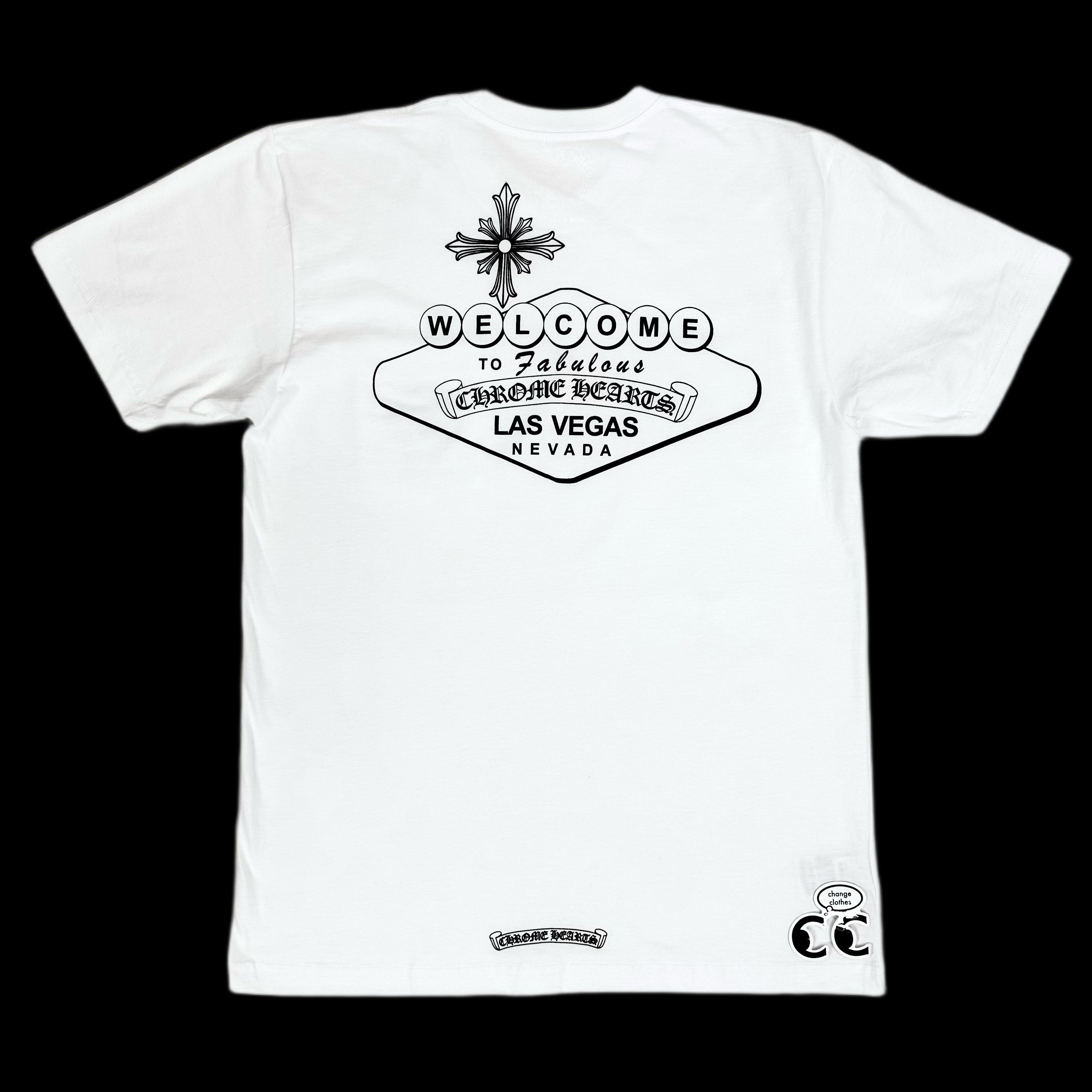 chrome hearts las vegas pocket tee white – change clothes