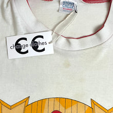 Load image into Gallery viewer, 80s budweiser bud man guitar tee red double collar
