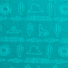 Load image into Gallery viewer, 1992 arizona icons aop tee turquoise
