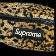 Load image into Gallery viewer, 2017 supreme leopard fleece waist bag
