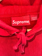 Load image into Gallery viewer, 2021 supreme kaws chalk box logo hoodie red
