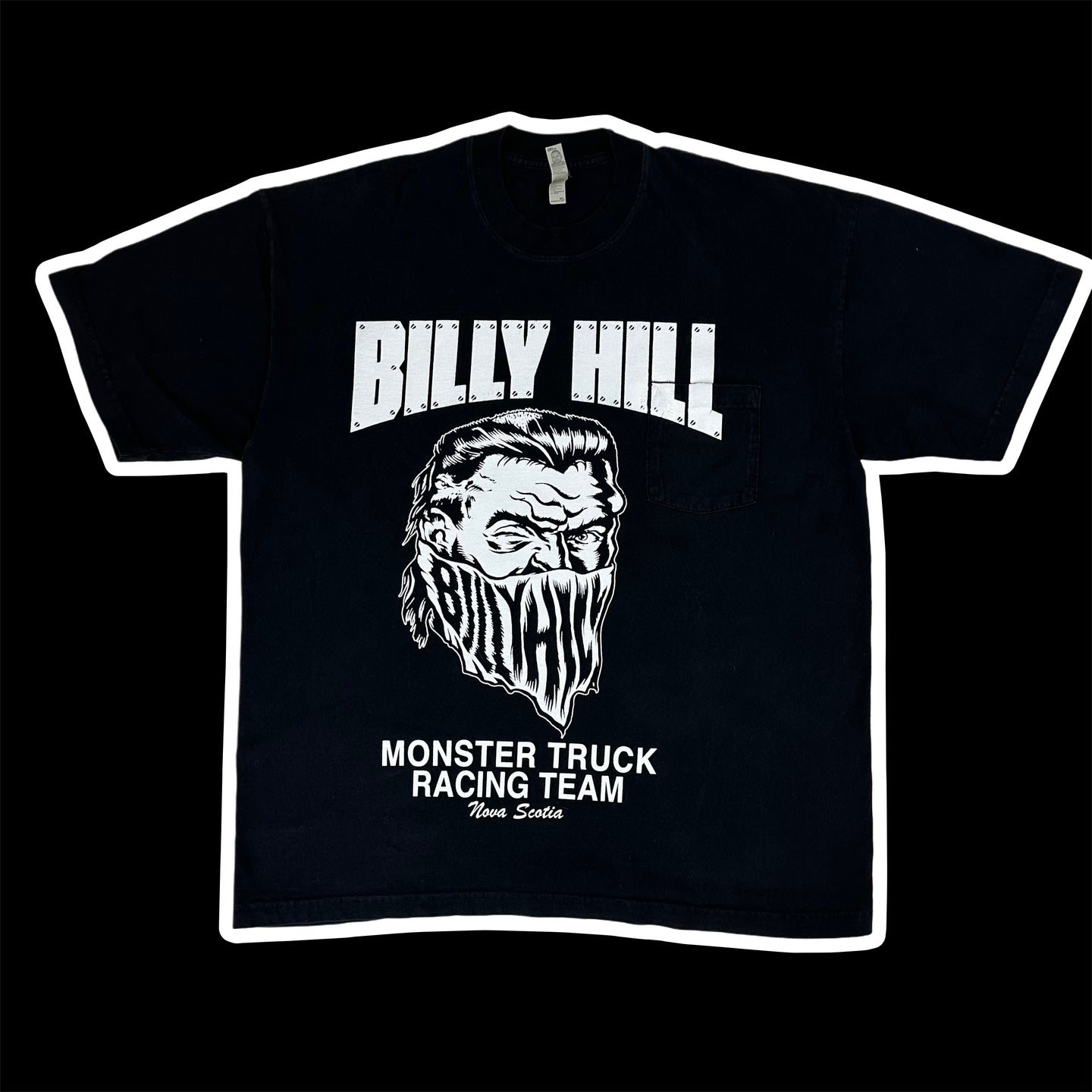 billy hill racing team pocket tee
