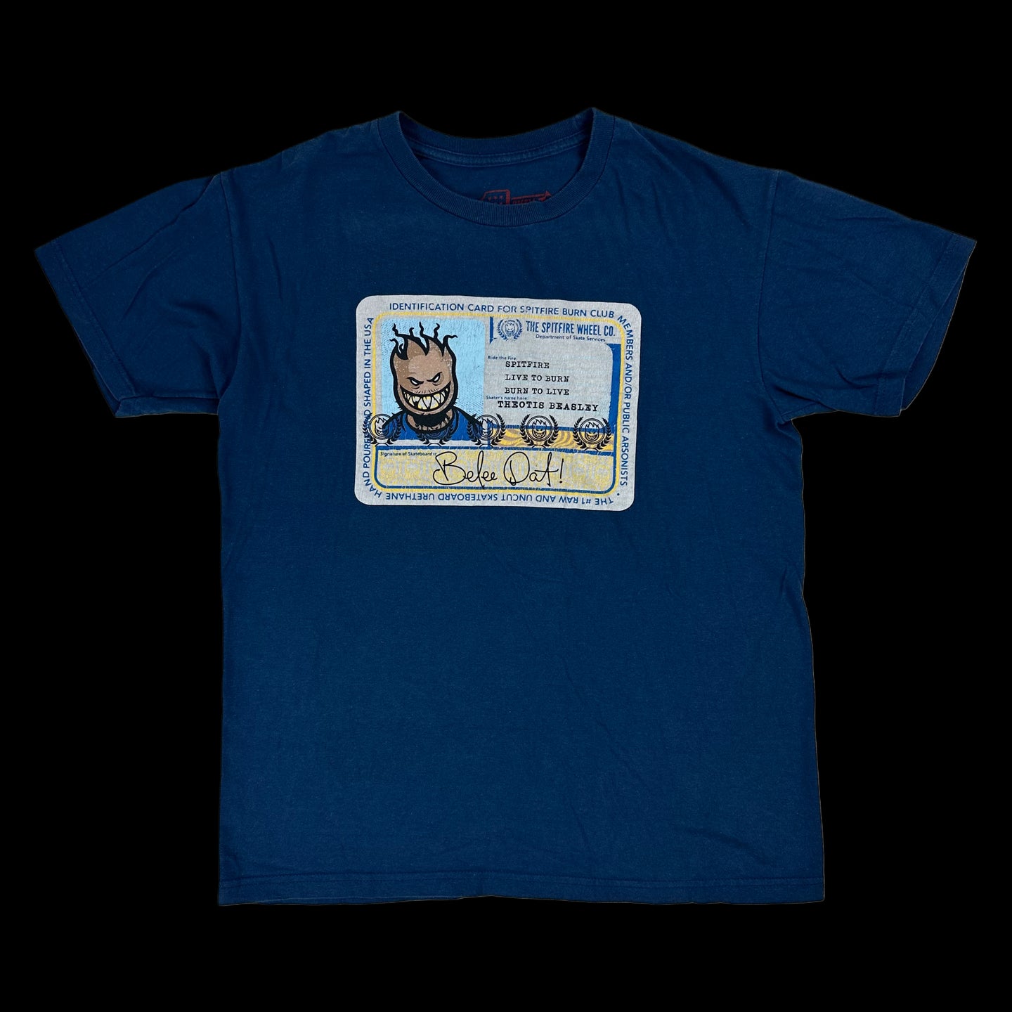 spitfire theotis beasley ol dirty bastard id card tee