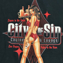 Load image into Gallery viewer, 2000s city of sin casino &amp; lounge tee
