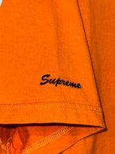 Load image into Gallery viewer, 2018 supreme // playboy embroidered hearts pocket tee orange
