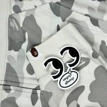 Load image into Gallery viewer, 2008 bape snow camo pique zip up hoodie
