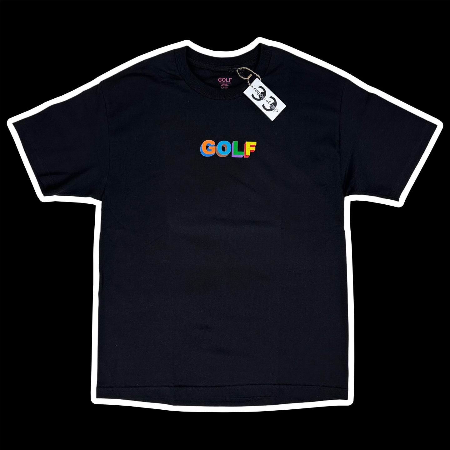 2023 golf wang multicolor 3d golf logo tee