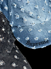 Load image into Gallery viewer, 2026 supreme hole punch rhinestone denim cap
