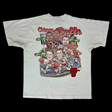 Load image into Gallery viewer, 1996 chicago bulls caricature 70 wins tee

