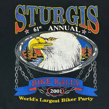 Load image into Gallery viewer, 2001 sturgis bike rally eagle tee

