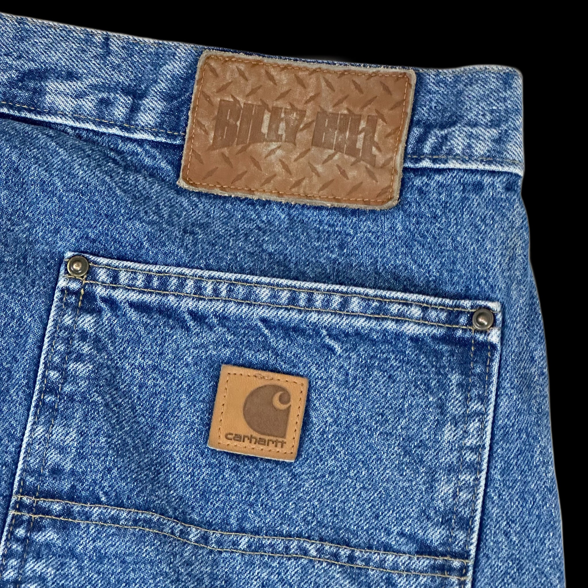 2023 billy hill diamond plate carhartt denim double knee pants