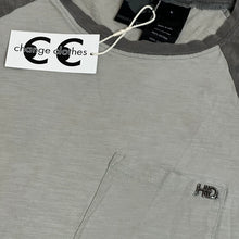 Load image into Gallery viewer, vintage harley slub cotton raglan tee stone grey
