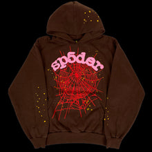 Load image into Gallery viewer, 2023 spider classic websuit hoodie brown
