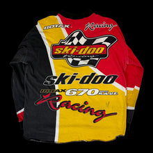 Load image into Gallery viewer, 90s ski doo racing moto jersey red yellow
