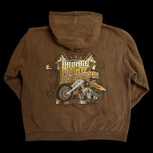 Load image into Gallery viewer, vintage orange county choppers zip up hoodie brown
