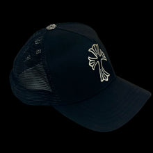 Load image into Gallery viewer, chrome hearts single cross emblem trucker hat
