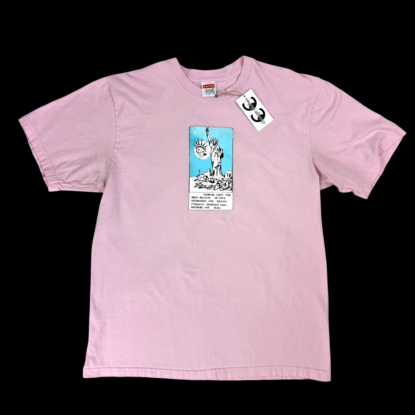 2024 supreme liberty tee pink