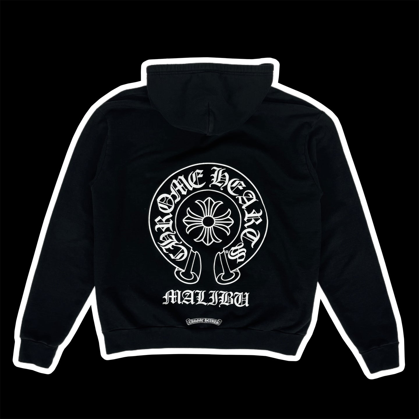 chrome hearts malibu horseshoe dagger zip up