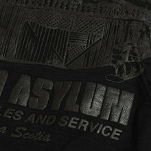 Load image into Gallery viewer, billy hill auto asylum tonal puff printed hoodie black
