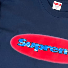 Load image into Gallery viewer, 2018 supreme ripple l/s tee navy
