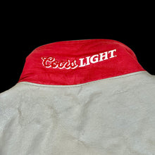 Load image into Gallery viewer, 90s jeff hamilton coors light racing jacket grey red
