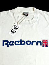 Load image into Gallery viewer, early 90s reeborn reebok parody jesus cross tee
