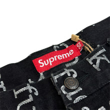 Load image into Gallery viewer, 2013 supreme fuck denim shorts
