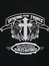 Load image into Gallery viewer, vintage harley gathering of the tribes cross tee
