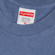 Load image into Gallery viewer, 2019 supreme save the planet tee slate blue

