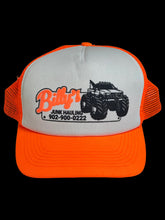 Load image into Gallery viewer, billy hill junk hauling trucker hat orange
