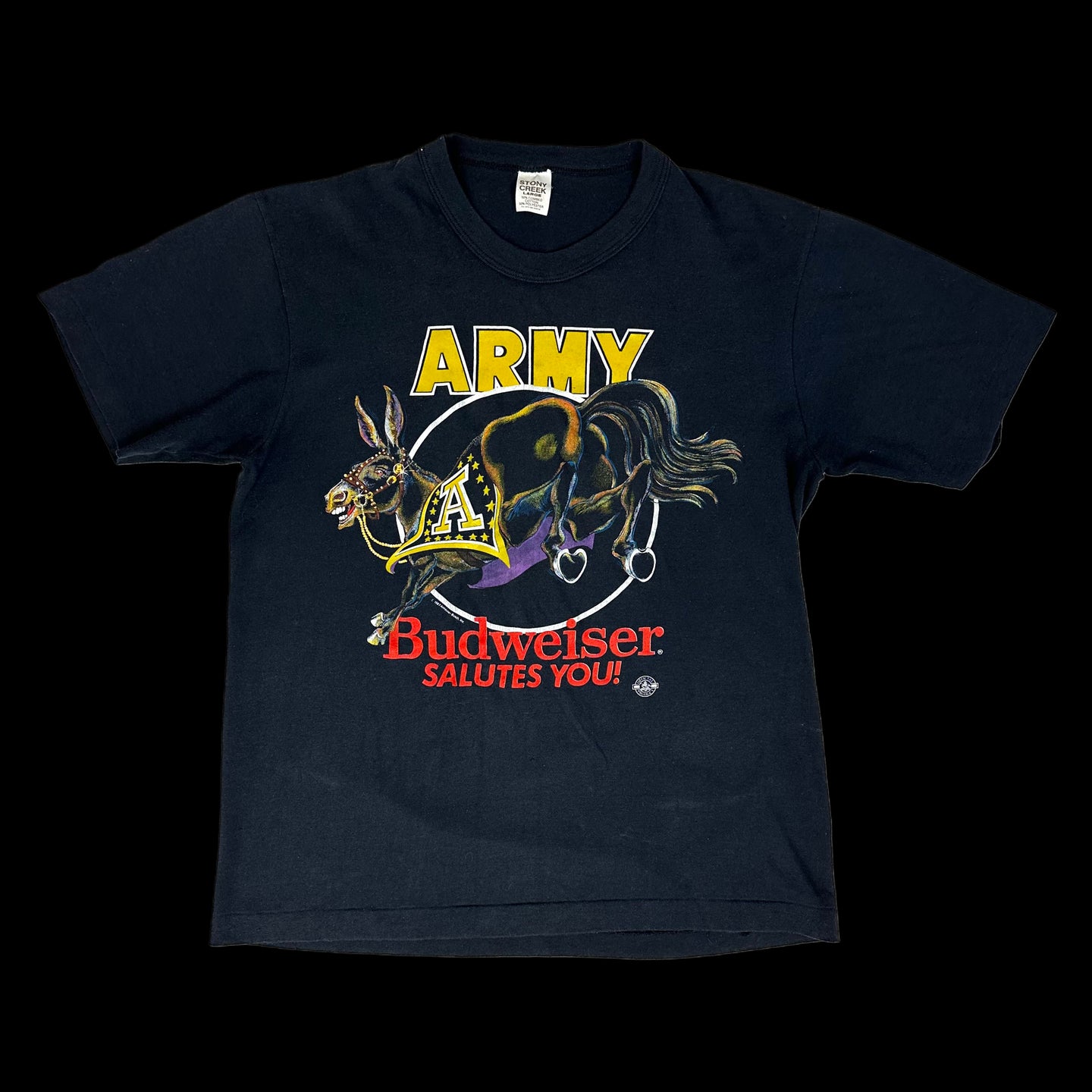 1987 budweiser army tee