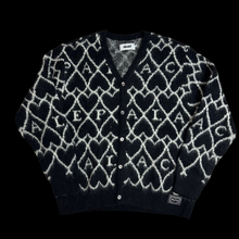 Load image into Gallery viewer, 2025 palace hairy heart knit cardigan black
