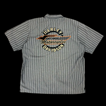 Load image into Gallery viewer, 90s harley striped mechancis shirt
