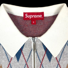 Load image into Gallery viewer, 2021 supreme argyle zip polo
