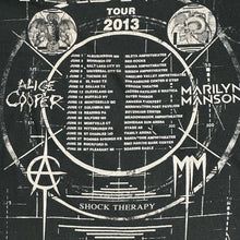 Load image into Gallery viewer, 2013 masters of madness alice cooper marilyn manson tee
