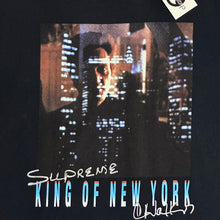 Load image into Gallery viewer, 2019 supreme christopher walken king of new york tee navy
