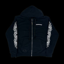 Load image into Gallery viewer, chrome hearts aspen floral logo thermal lined zip up
