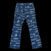 Load image into Gallery viewer, 2000s hysteric glamour vixen girl logos indigo denim pants
