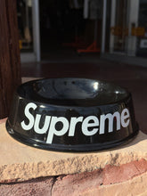 Load image into Gallery viewer, 2011 supreme ceramic dog bowl black
