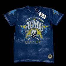 Load image into Gallery viewer, 2000s affliction live fast aop tee blue

