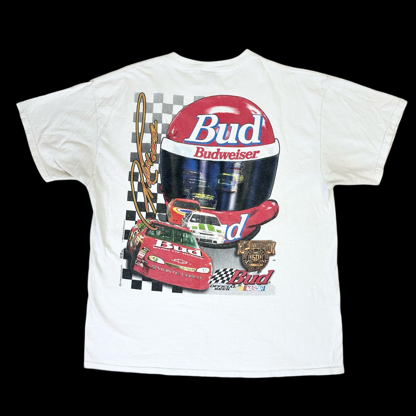 90s budweiser racing helmet tee