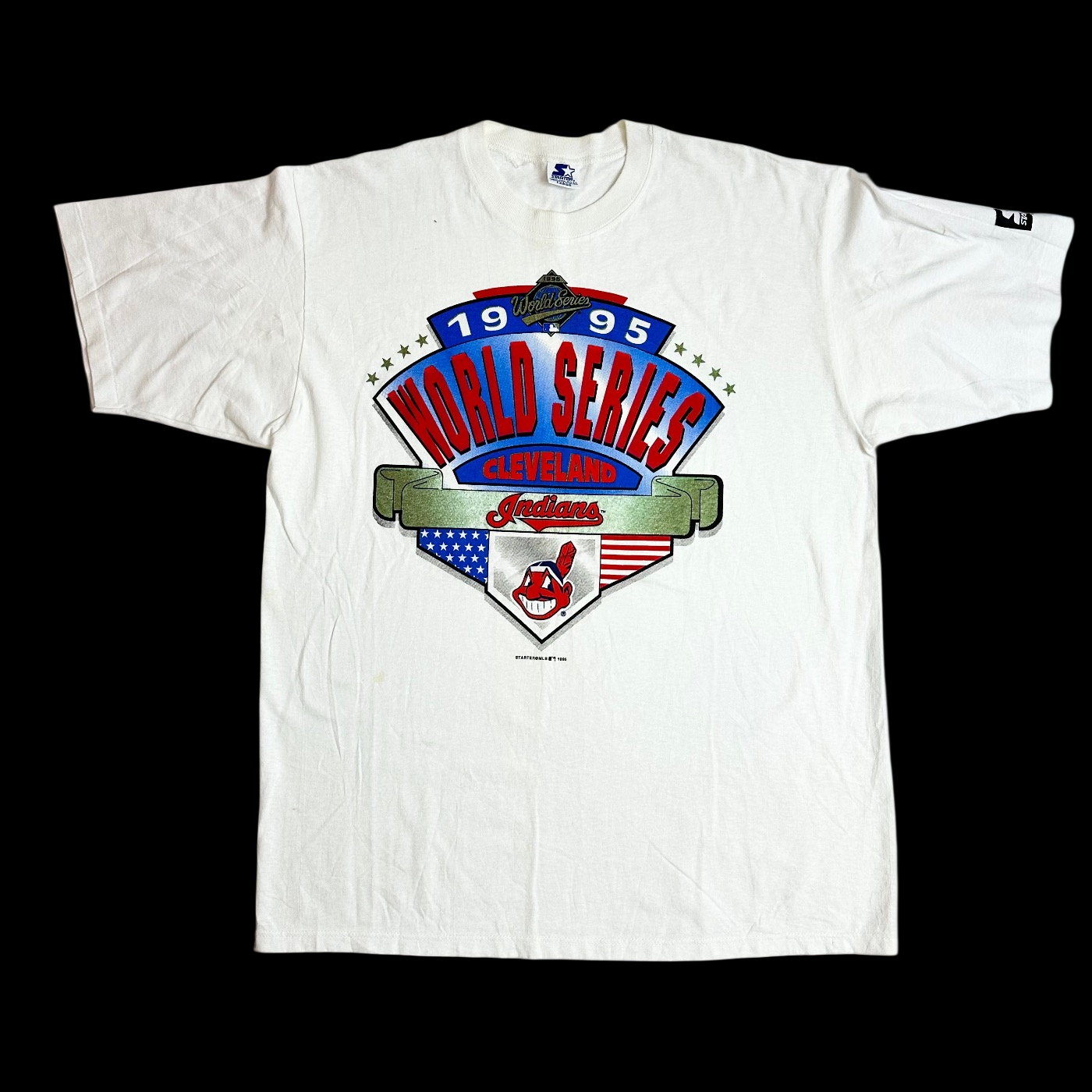 1995 cleveland indians world series starter tee