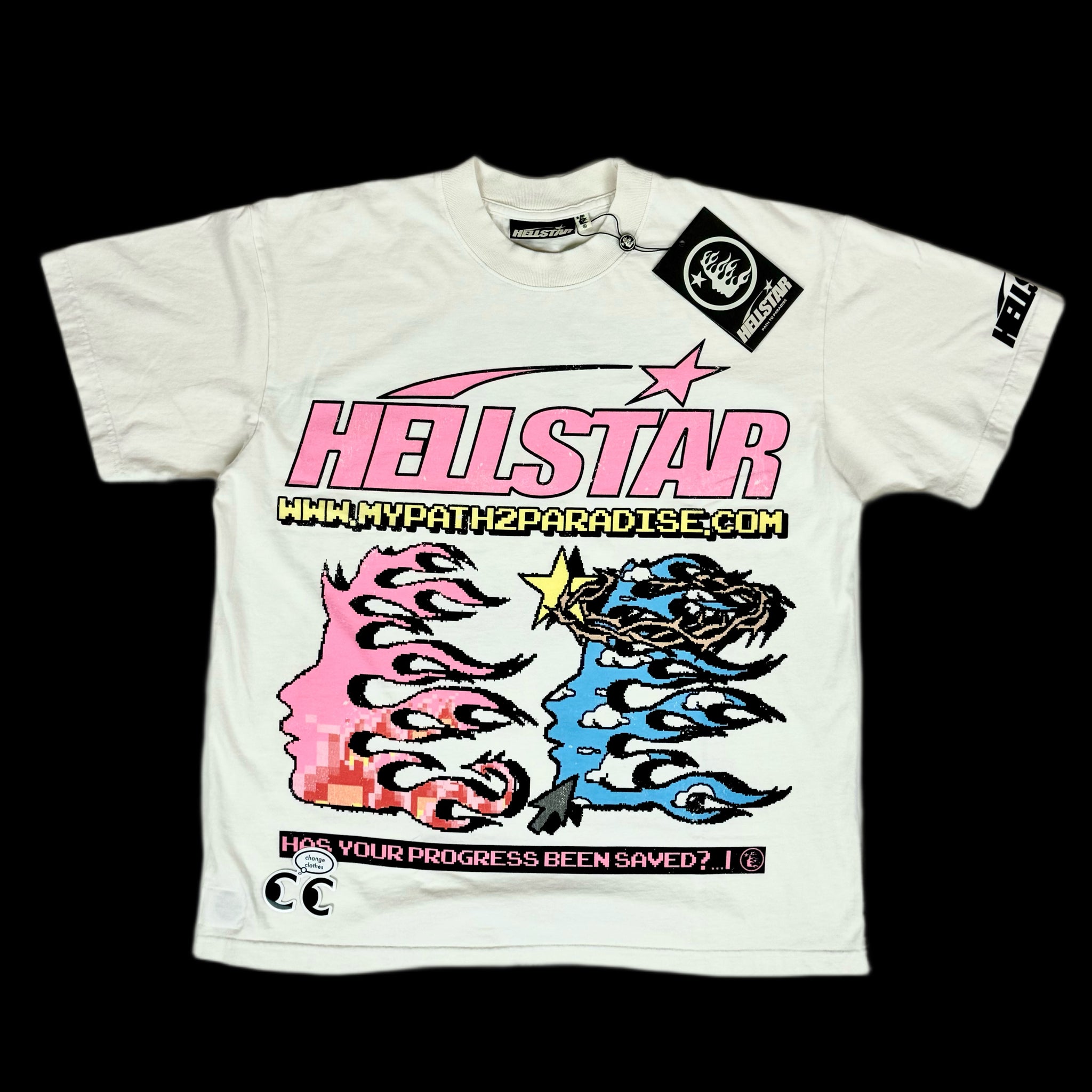 2023 hellstar pixel tee – change clothes