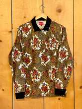Load image into Gallery viewer, 2017 supreme paisley zip polo l/s top
