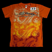Load image into Gallery viewer, vintage ed hardy orange dragon aop tee
