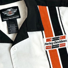 Load image into Gallery viewer, vintage harley racing mechanics button up
