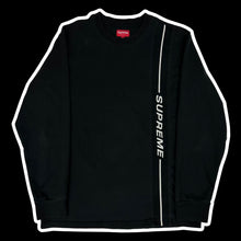 Load image into Gallery viewer, 2018 supreme vertical logo stripe l/s tee
