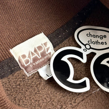 Load image into Gallery viewer, 2007 bape sweat varsity jacket brown
